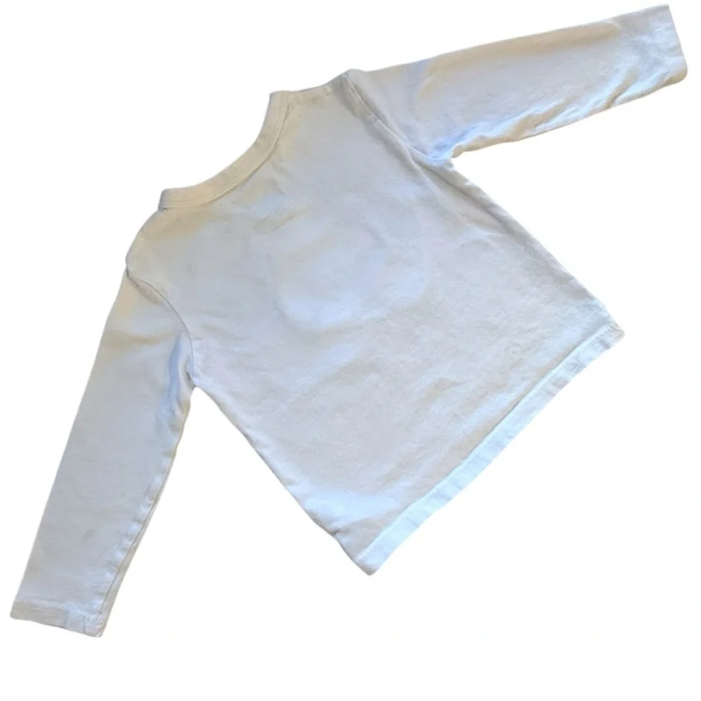 GAP 2T Bear Logo Long Sleeve Tee Organic Cotton Toddler
